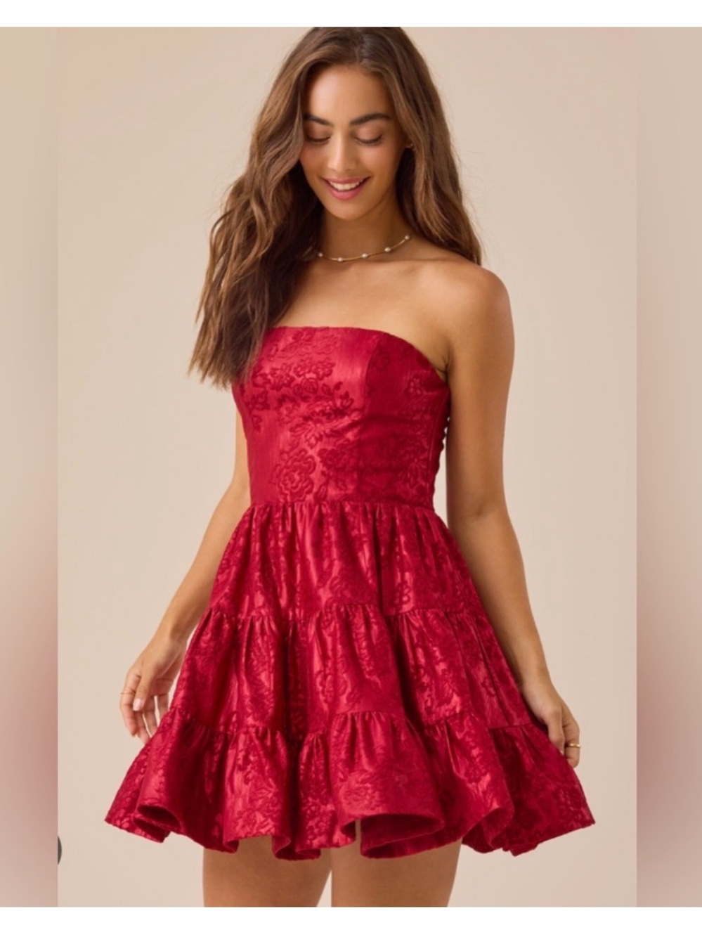 Red altar’d state deep red mini Dress - XXS